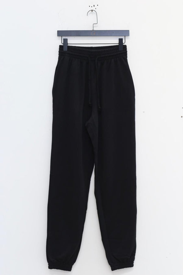 BASERANGE Loose Fit Sports Pants Made in Portugal BAS-FSP-HEI Black Italian Wool FSP